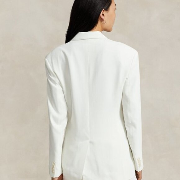 POLO RALPH LAUREN DOUBLE-BREASTED SATIN BLAZER NWT - Picture 4 of 5